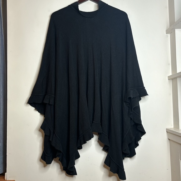 REITMANS One Size Ruffled Asymmetrical Open Front Sweater - Picture 9 of 10